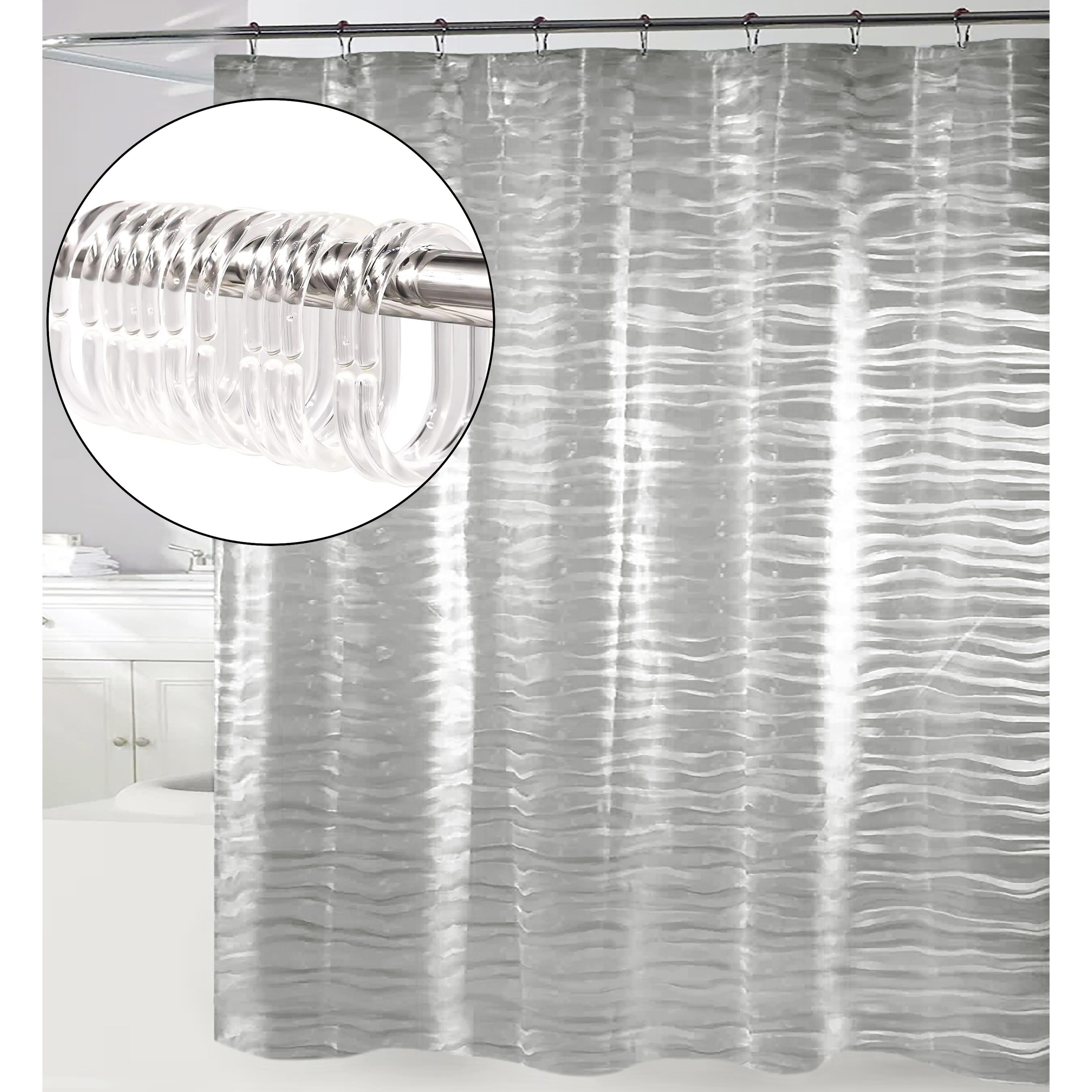 Grey PEVA Shower Curtains Bed Bath & Beyond